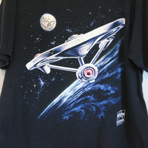 Star Trek Other - Vtg 1991 Star Trek Enterprise Tee Shirt H11448